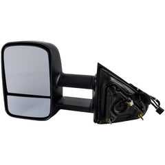 KOOL VUE MIRRORSSILVERADO/SIERRA 1500 14-14 / SIERRA 2500 HD/3500 HD 15-19 TOWING MIRROR LH, Power, Manual Folding, Heated, Textured, Trailer Type, No Signal Light