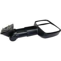 KOOL VUE MIRRORSSILVERADO 07-13/SUBURBAN 07-14 TOWING MIRROR LH, Manual Adjust, Manual Folding, Non-Heated, Textured, No Memory, Puddle Light, and Signal Light