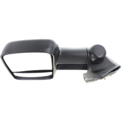 KOOL VUE MIRRORSSILVERADO 07-13/SUBURBAN 07-14 TOWING MIRROR LH, Manual Adjust, Manual Folding, Non-Heated, Textured, No Memory, Puddle Light, and Signal Light