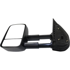 KOOL VUE MIRRORSSILVERADO 07-13/SUBURBAN 07-14 TOWING MIRROR LH, Manual Adjust, Manual Folding, Non-Heated, Textured, No Memory, Puddle Light, and Signal Light