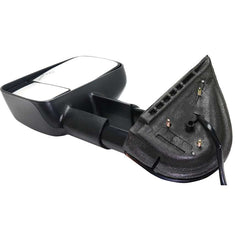 KOOL VUE MIRRORSSILVERADO 07-14/SUBURBAN 07-14 TOWING MIRROR LH, Power, Manual Folding, Heated, Textured, w/ In-glass Signal Light, No Memory and Puddle Light