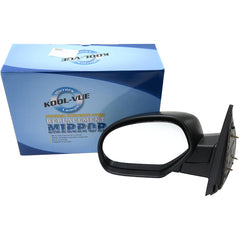 KOOL VUE MIRRORSSILVERADO 07-13/SUBURBAN 07-14 MIRROR LH, Non-Towing, Manual Adjust, Manual Folding, Non-Heated, Textured, No Memory, Puddle Light, and Signal Light