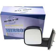 KOOL VUE MIRRORSEXPRESS/SAVANA VAN 03-07 MIRROR LH, Non-Towing, Manual Adjust, Manual Folding, Non-Heated, Textured, Standard Type, No Signal Light