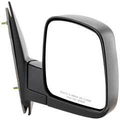 KOOL VUE MIRRORSEXPRESS/SAVANA VAN 03-07 MIRROR RH, Non-Towing, Manual Adjust, Manual Folding, Non-Heated, Textured, Standard Type, No Signal Light