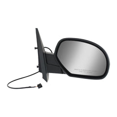 KOOL VUE MIRRORSSILVERADO 07-13/SUBURBAN 07-14 MIRROR RH, Non-Towing, Power, Manual Folding, Heated, Textured, No Memory, Puddle Light, and Signal Light