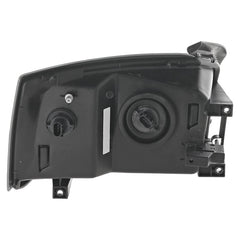 DAKOTA 05-07 HEAD LAMP LH, Assembly, Halogen, Chrome Interior, w/ Corner Light Bulb Shield
