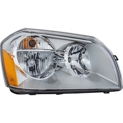 MAGNUM 05-07 HEAD LAMP RH Assembly, Halogen, Chrome Bezel