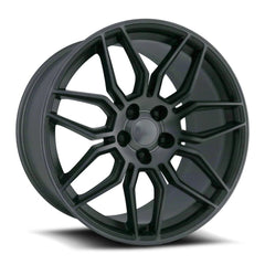20x11 Aluminum Wheel with 5x120 Bolt Pattern - Satin Titanium Grey Machine Face wDark Clr