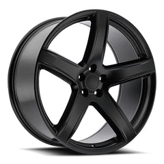 22x9.5 Aluminum Wheel with 5x115 Bolt Pattern - Satin Black