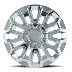 22x8.5 Aluminum Wheel with 8x180 Bolt Pattern - Chrome