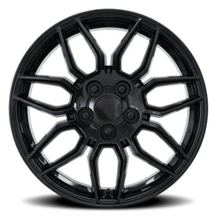 18x8.5 Aluminum Wheel with 5x4.75 Bolt Pattern - Gloss Black