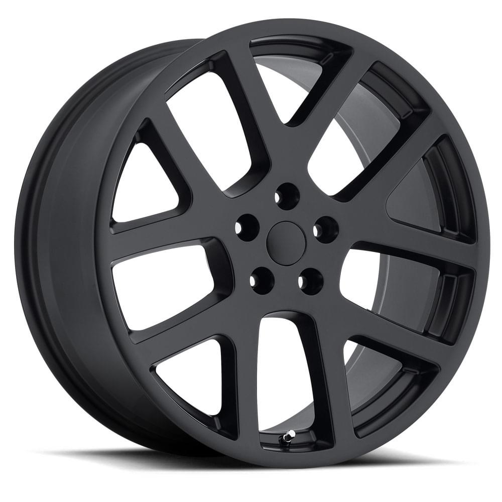 22x9 Aluminum Wheel with 5x115 Bolt Pattern - Satin Black