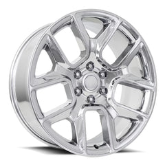 24x10 Aluminum Wheel with 6x5.5 Bolt Pattern - Chrome