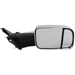 KOOL VUE MIRRORSRAM 1500 P/U 19-20 TOWING MIRROR RH, Power, Manual Folding, Heated, Chrome, w/ BSD, Memory, Puddle Light, and Signal Light, w/o Surround View Camera