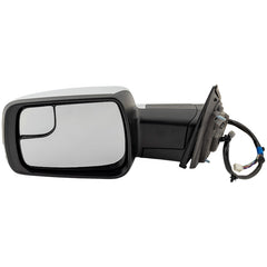 KOOL VUE MIRRORSRAM 1500 P/U 19-22 MIRROR LH, Power, Power Folding, Heated, Chrome, w/ Blind Spot Corner Glass, Memory, Puddle Light, Signal Light, and Temp Sensor, w/o Surround View Camera, Non-Towing