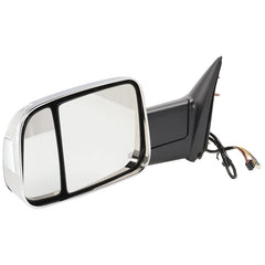 KOOL VUE MIRRORSDODGE FULL SIZE P/U 10-10/RAM FULL SIZE P/U 11-12 TOWING MIRROR LH, Power, Manual Folding, Heated, Chrome, No Auto-dimming, BSD, and In-housing Signal Light, w/ Memory