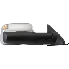 KOOL VUE MIRRORSDODGE FULL SIZE P/U 10-10/RAM FULL SIZE P/U 11-12 TOWING MIRROR RH, Power, Manual Folding, Heated, Chrome, No Auto-dimming, BSD, and In-housing Signal Light, w/ Memory