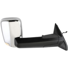 KOOL VUE MIRRORSDODGE FULL SIZE P/U 10-10/RAM FULL SIZE P/U 11-12 TOWING MIRROR RH, Power, Manual Folding, Heated, Chrome, No Auto-dimming, BSD, and In-housing Signal Light, w/ Memory