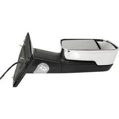 KOOL VUE MIRRORSDODGE FULL SIZE P/U 10-10/RAM FULL SIZE P/U 11-12 TOWING MIRROR RH, Power, Manual Folding, Heated, Chrome, No Auto-dimming, BSD, and In-housing Signal Light, w/ Memory