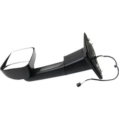 KOOL VUE MIRRORSRAM 1500 13-18/RAM 2500/3500 P/U 13-22 TOWING MIRROR LH, Manual Adjust, Manual Folding, Non-Heated, Textured, No Memory, Puddle Light, and Signal Light, Includes 19-22 1500 Classic, w/ Temp Sensor