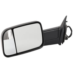 KOOL VUE MIRRORSRAM 1500 13-18/RAM 2500/3500 P/U 13-22 TOWING MIRROR LH, Manual Adjust, Manual Folding, Non-Heated, Textured, No Memory, Puddle Light, and Signal Light, Includes 19-22 1500 Classic, w/ Temp Sensor