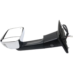 KOOL VUE MIRRORSRAM 1500/2500 P/U 13-18/RAM 3500 12-18 MIRROR LH, Towing, Power, Manual Folding, Heated, Chrome, w/ Memory, Puddle Light, and Signal Light, Includes 19-21 1500 Classic