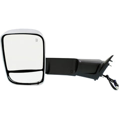 KOOL VUE MIRRORSRAM 1500/2500 P/U 13-18/RAM 3500 12-18 MIRROR LH, Towing, Power, Manual Folding, Heated, Chrome, w/ Memory, Puddle Light, and Signal Light, Includes 19-21 1500 Classic