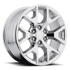 22x9 Aluminum Wheel with 6x5.5 Bolt Pattern - Chrome