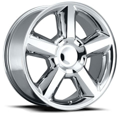 20x8.5 Aluminum Wheel with 6x5.5 Bolt Pattern - Chrome