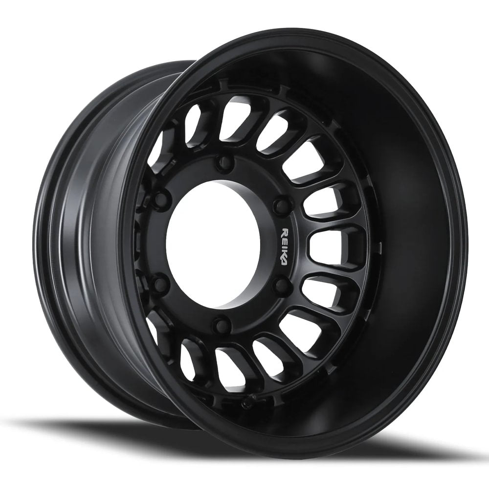 17x8 Aluminum Wheel with 6x205 Bolt Pattern - SATIN BLACK