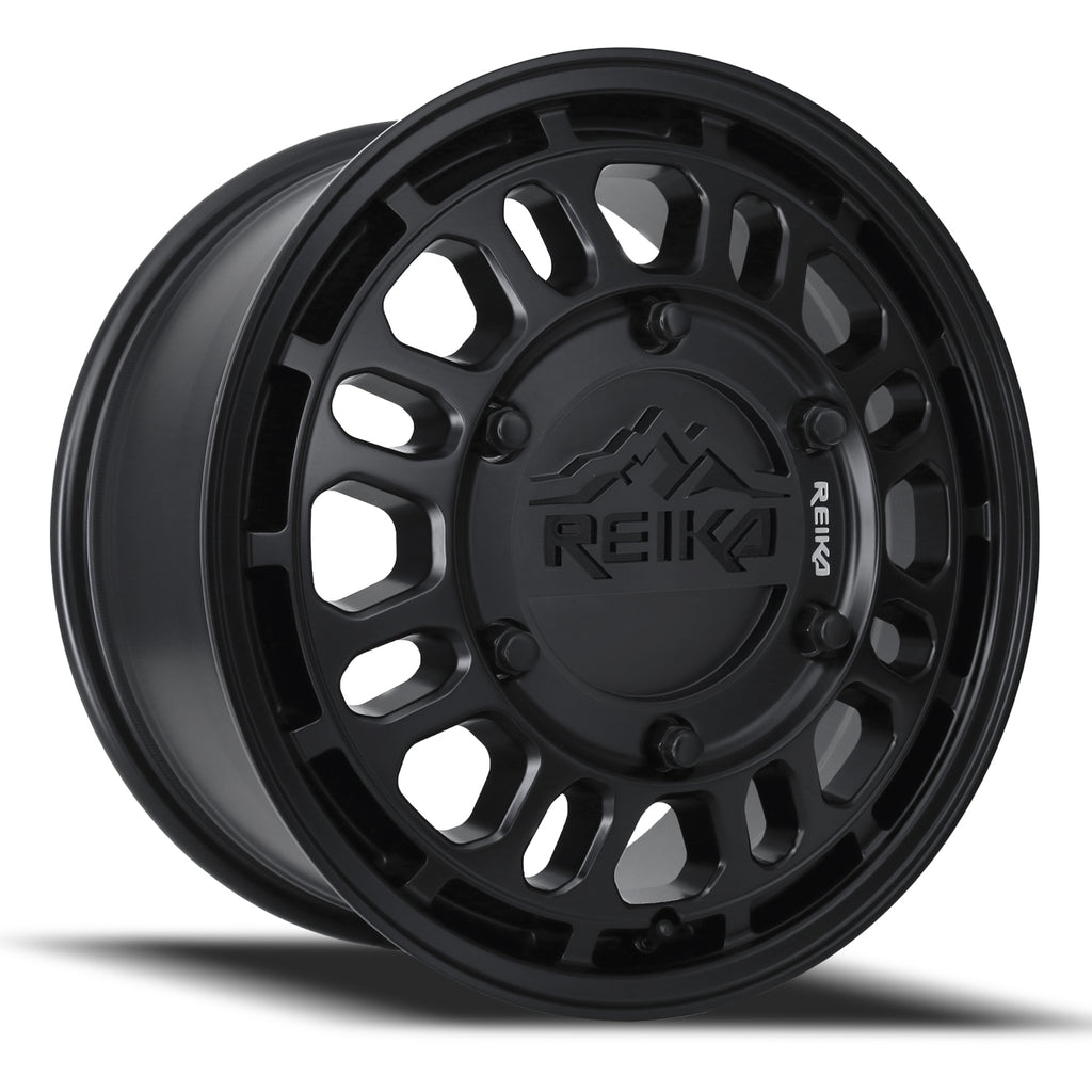 17x8 Aluminum Wheel with 6x205 Bolt Pattern - SATIN BLACK
