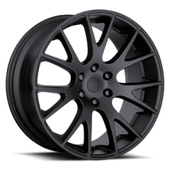 22x10 Aluminum Wheel with 6x5.5 Bolt Pattern - Satin Black
