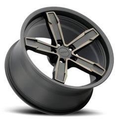 20x10 Aluminum Wheel with 5x4.75 Bolt Pattern - Satin Black Machine Face with Bronze Clear