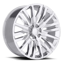 22x9 Aluminum Wheel with 6x5.5 Bolt Pattern - Chrome
