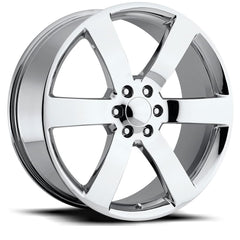 22x9 Aluminum Wheel with 6x5.5 Bolt Pattern - Chrome