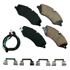 Akebono® EUR1479 - EURO™ Ultra-Premium Ceramic Front Disc Brake Pads