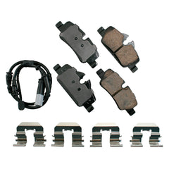 Akebono® EUR1800 - EURO™ Ultra-Premium Ceramic Rear Disc Brake Pads