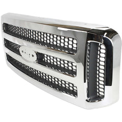 EXCURSION 05-05/F-SERIES SUPER DUTY 05-07 GRILLE, Chrome Shell/Painted Gray Insert