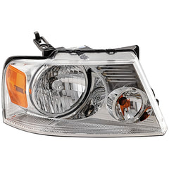 F-150 04-08/MARK LT 06-06 HEAD LAMP RH, Assembly, Halogen, w/ Chrome Trim - CAPA