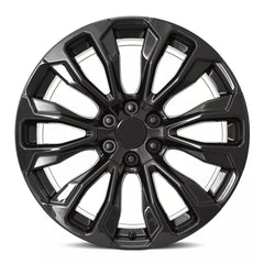 22x9 Aluminum Wheel with 6x5.5 Bolt Pattern - Gloss Black