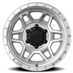 17x9 Aluminum Wheel with 6x139.7 Bolt Pattern - MACHINED CLEAR