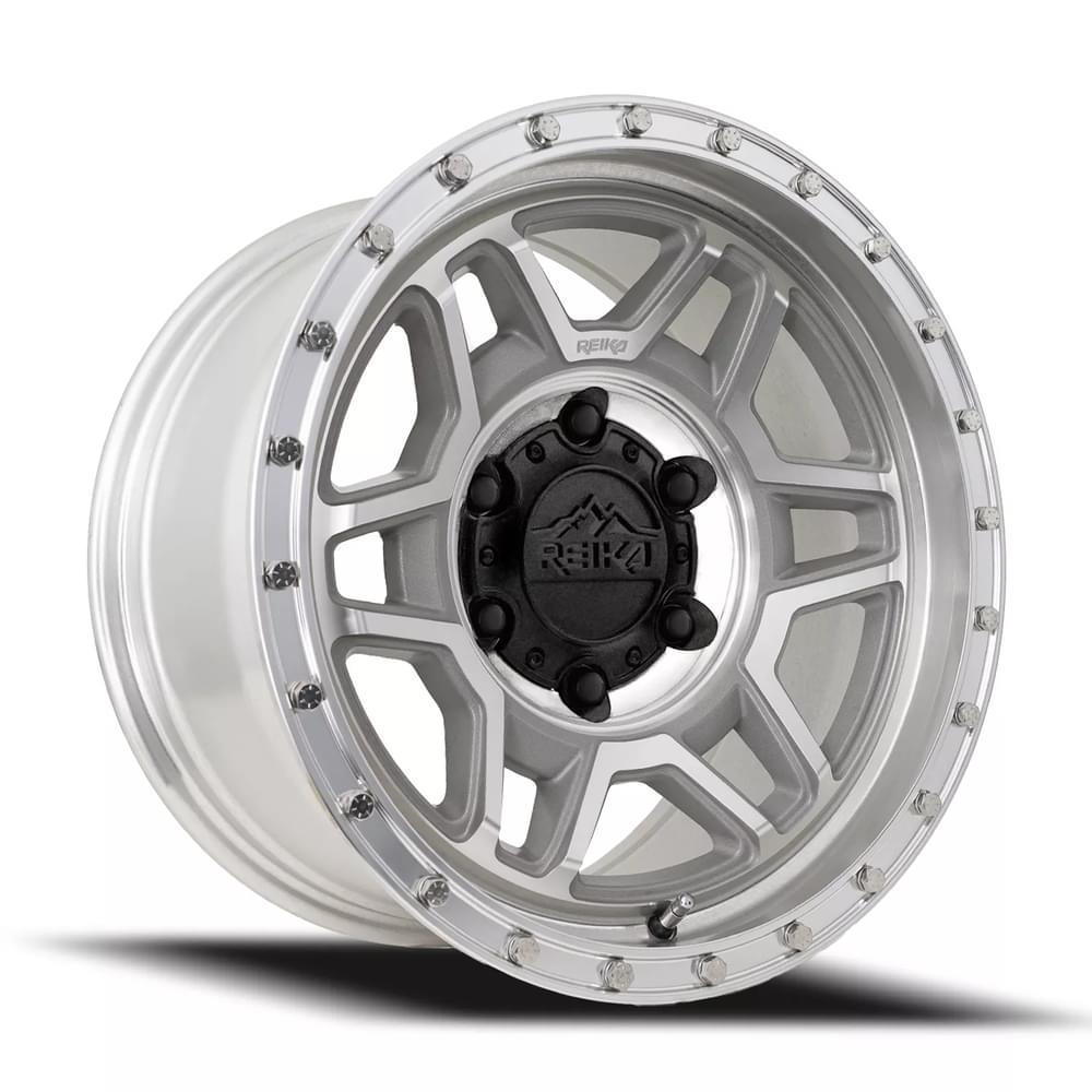 17x9 Aluminum Wheel with 6x139.7 Bolt Pattern - MACHINED CLEAR
