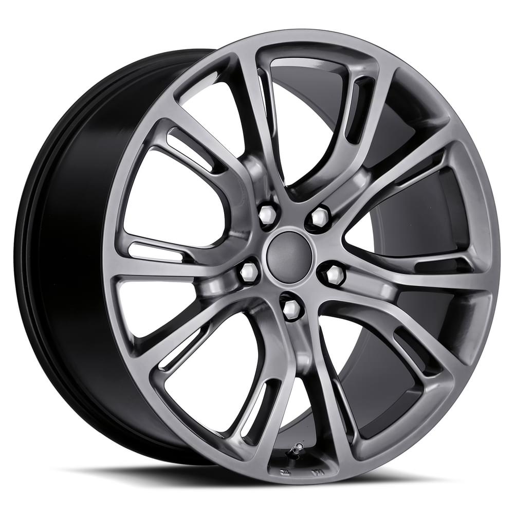 20x10 Aluminum Wheel with 5x5 Bolt Pattern - Hyper Black