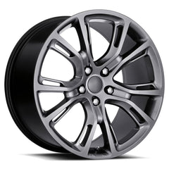 20x9 Aluminum Wheel with 5x5 Bolt Pattern - Hyper Black