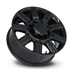 20x8.5 Aluminum Wheel with 8x180 Bolt Pattern - Gloss Black