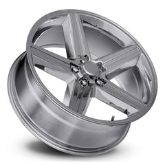 22x9 Aluminum Wheel with 5x4.75 Bolt Pattern - Chrome