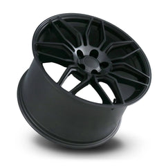 20x12 Aluminum Wheel with 5x4.75 Bolt Pattern - Satin Titanium Grey Machine Face wDark Clr