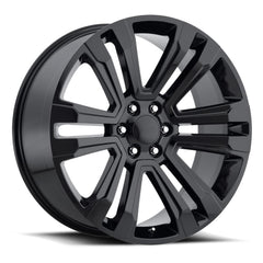 22x9 Aluminum Wheel with 6x5.5 Bolt Pattern - Gloss Black