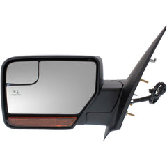 KOOL VUE MIRRORSNAVIGATOR 12-14/EXPEDITION 13-14 MIRROR LH, Non-Towing, Power, Power Folding, Heated, Chrome, w/ Blind Spot Glass, Memory, Puddle Light, and Signal Light, No Auto-dimming