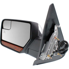 KOOL VUE MIRRORSNAVIGATOR 12-14/EXPEDITION 13-14 MIRROR LH, Non-Towing, Power, Power Folding, Heated, Chrome, w/ Blind Spot Glass, Memory, Puddle Light, and Signal Light, No Auto-dimming